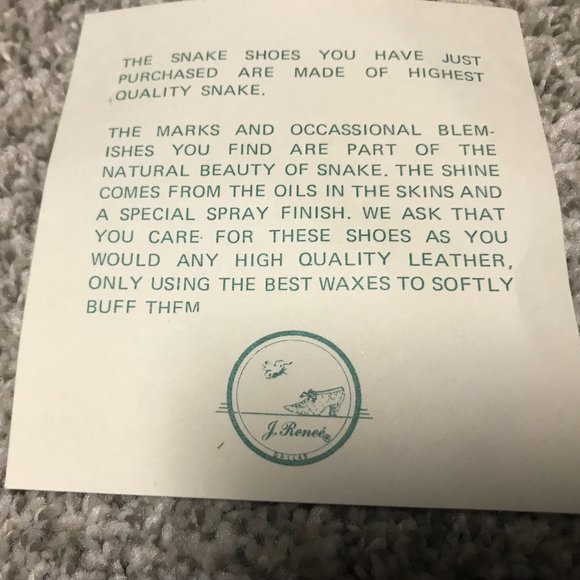 3" Beige  Snake heels - Picture 3 of 5